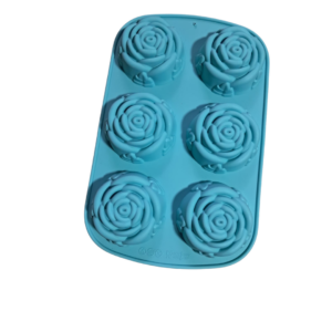 Molde rosas de 6 unidades